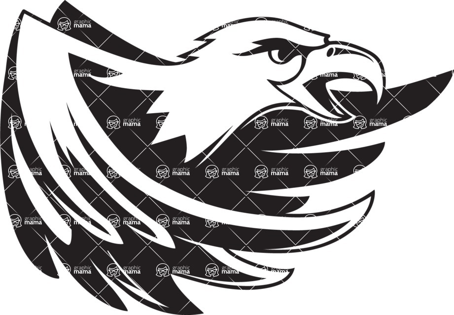 Vector Mascot Collection - Eagle Mascot Design Graphic
